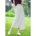 Women's white skirt, loose high waist A-line skirt