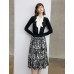 Faux Two-Piece Bow Detail Knit Top Faux Two-Piece Bow Detail Knit Top