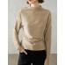 Ruched Slim Fit Mock Neck Long-Sleeve Knit Top Ruched Slim Fit Mock Neck Long-Sleeve Knit Top