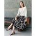 Tencel Eyelet Knit Tie-Neck Sweater Tencel Eyelet Knit Tie-Neck Sweater