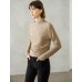 Ruched Slim Fit Mock Neck Long-Sleeve Knit Top Ruched Slim Fit Mock Neck Long-Sleeve Knit Top