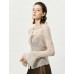 Sheer Knit Flared Sleeve Cardigan