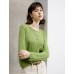 Ribbed Pattern Long Sleeve Knit Top Ribbed Pattern Long Sleeve Knit Top