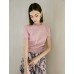 Textured Knit Round Neck Top