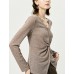 Twisted-Front Knit Top