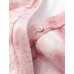 Tie Dye V-Neck Wrap Elbow Sleeve Top