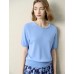 Pearl-Embellished Short Sleeve Knit Top