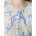 Floral Print Elbow-Sleeve Knit Cardigan