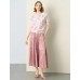 Ethereal Artistic Print Single-Breasted Viscose Top