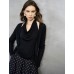Black Draped Cowl Neck Cutout Knit Top Black Draped Cowl Neck Cutout Knit Top