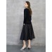 Black Draped Cowl Neck Cutout Knit Top Black Draped Cowl Neck Cutout Knit Top