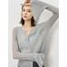 Sheer Knit Flared Sleeve Cardigan