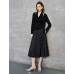Black Draped Cowl Neck Cutout Knit Top Black Draped Cowl Neck Cutout Knit Top