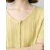 Pale Yellow Tencel Pearl Trim Knit Cardigan Pale Yellow Tencel Pearl Trim Knit Cardigan