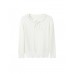 Tencel Eyelet Knit Tie-Neck Sweater Tencel Eyelet Knit Tie-Neck Sweater
