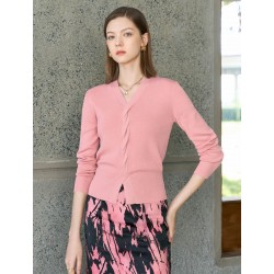 V-Neck Twisted Detail Knit Top