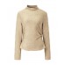 Ruched Slim Fit Mock Neck Long-Sleeve Knit Top Ruched Slim Fit Mock Neck Long-Sleeve Knit Top