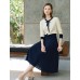 Contrast Bow Detail Knit Cardigan